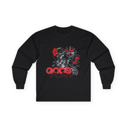 Gods Plan graphic long sleeve tee