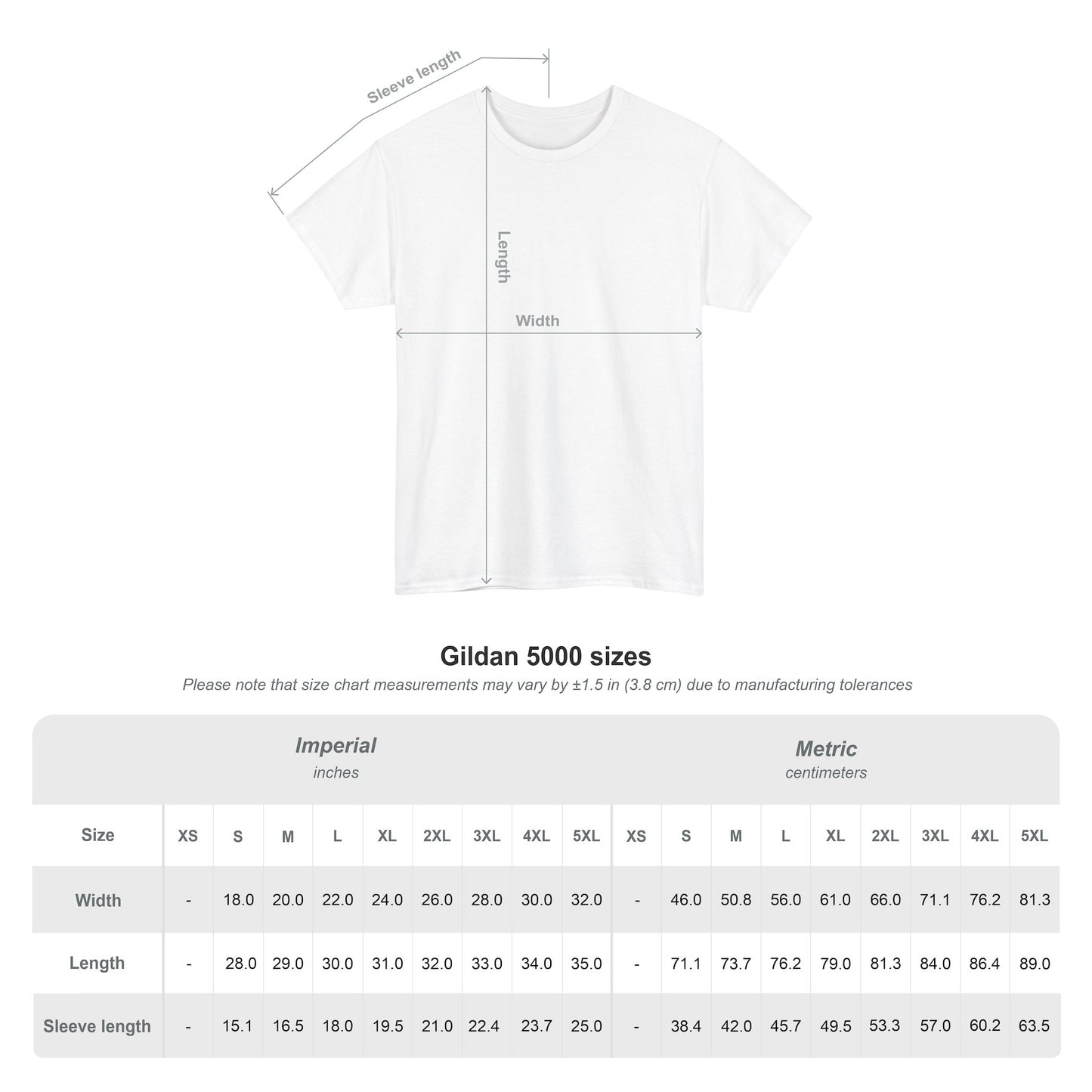 Unisex Heavy Cotton Tee - Brand New