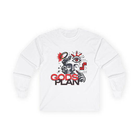 Gods Plan graphic long sleeve tee
